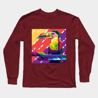 WPAP of Tukan bird Long Sleeve T-Shirt